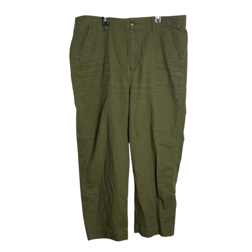 Madewell camp pants, dark olive green sz XL